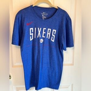 Sixers Nike Tee Shirt Authentic Cut